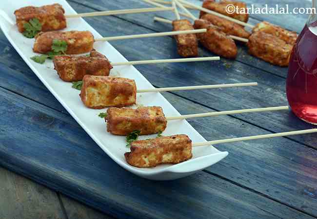  Paneer Amritsari Tikka ( Kebabs and Tikkis Recipe)