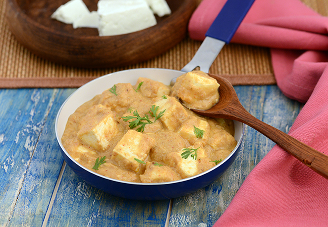 Paneer Pasanda Sabzi, Restaurant Style Paneer Pasanda