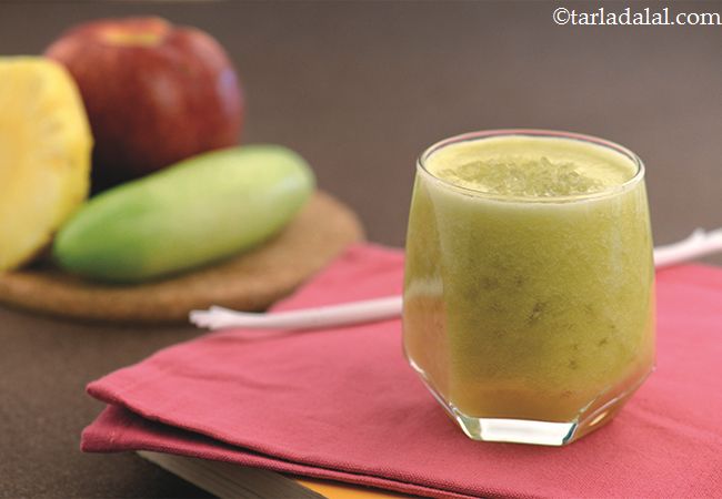  सेब और ककड़ी का ज्यूस - Apple Cucumber Juice 