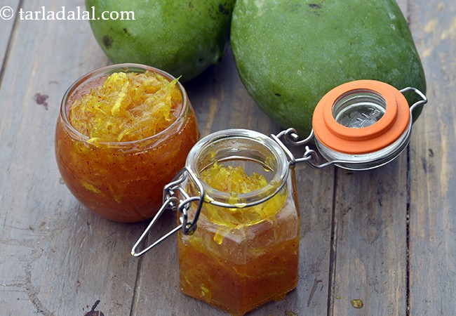 Quick mango chunda recipe | aam ka chunda | Gujarati raw mango sweet pickle