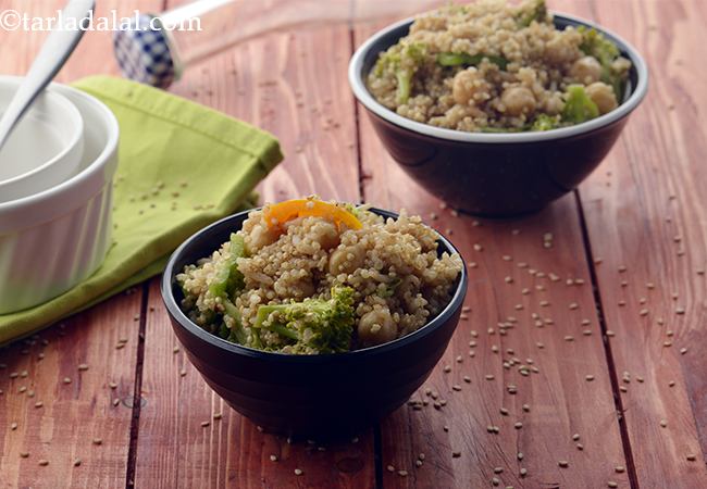  Quinoa , Brown Rice, and Vegetable Salad with Balsamic Dressing