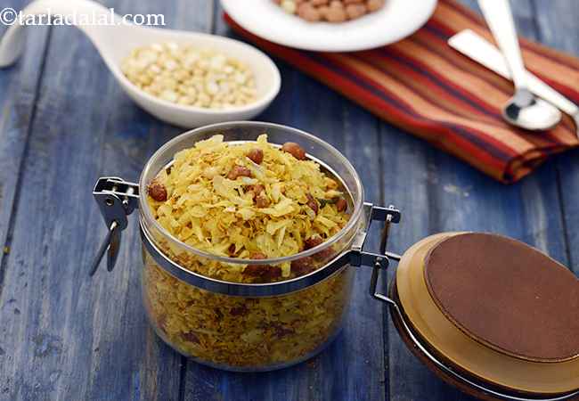 Roasted Poha and Oats Chivda