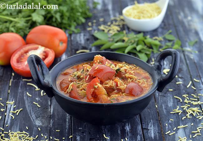 Sev Tameta, Gujarati Sev Tameta Nu Shaak Recipe