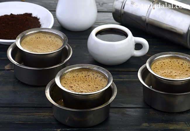 फिल्टर कॉफी रेसिपी | फ़िल्टर कॉफ़ी | साउथ इंडियन फिल्टर कॉफी | फिल्टर कॉफी घर पर बनाने की विधि