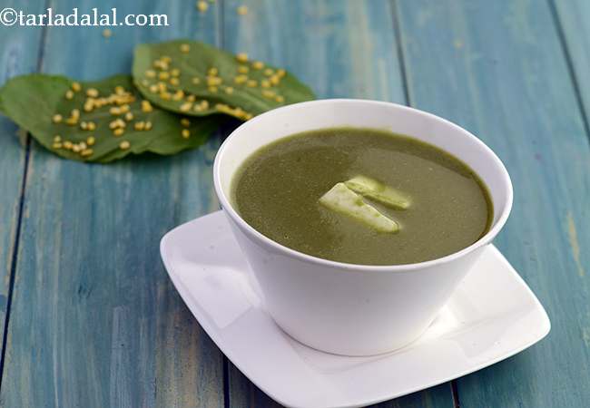Spinach, Paneer and Dal Soup