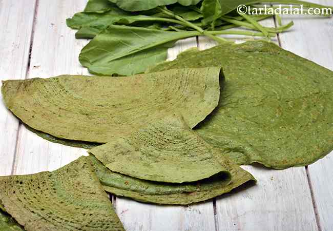  पालक डोसा - Spinach Dosa 