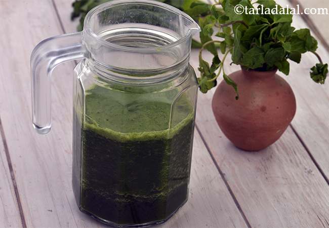  पालक और पुदीना जूस | - Spinach and Mint Juice ( Healthy Juice) 