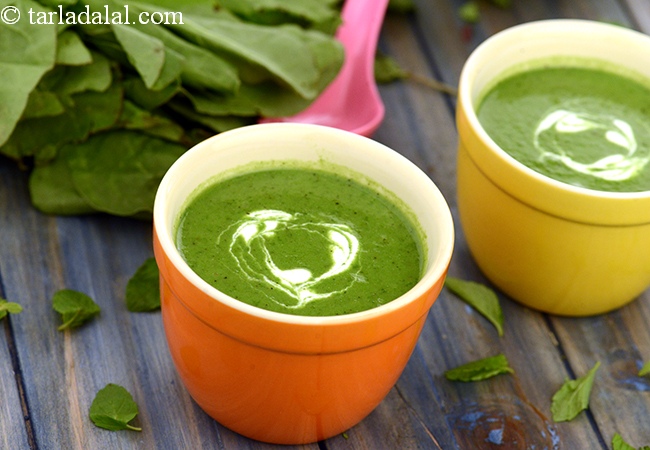 स्पिनॅच एण्ड मिन्ट सूप | Spinach and Mint Soup