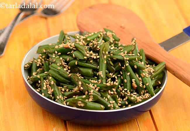 Stir Fried French Beans and Garlic