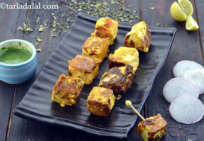 तंदूरी पनीर टिक्का की रेसिपी - Tandoori Paneer Tikka