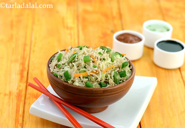  वेजिटेबल फ्राईड राईस - Vegetable Fried Rice ( Chinese ) 
