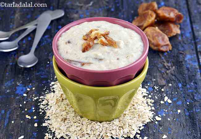 dates and oats kheer | oats and dates payasam | healthy dates and oats kheer |