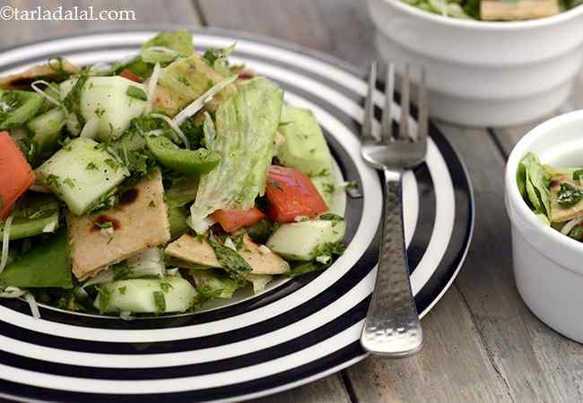  फत्तुश, लेबनानी सलाद - Fattoush, Lebanese Salad 