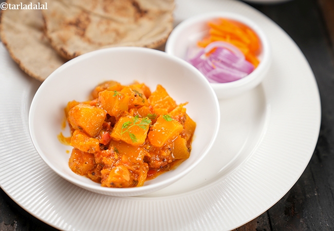 हेल्दी कद्दू की सब्जी रेसिपी | कद्दू की सूखी सब्जी | भोपळा ची भाजी | भारतीय स्टाइल कद्दू सब्जी | Pumpkin Dry Vegetable
