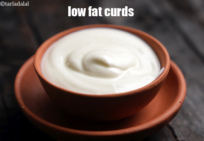low fat curds recipe | healthy low fat curds | low fat dahi | Indian low fat curds |