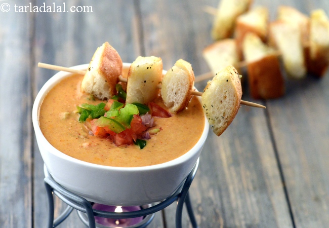 पाव भाजी फोन्ड्यु | पाव भाजी फोन्ड्यु | Pav Bhaji Fondue