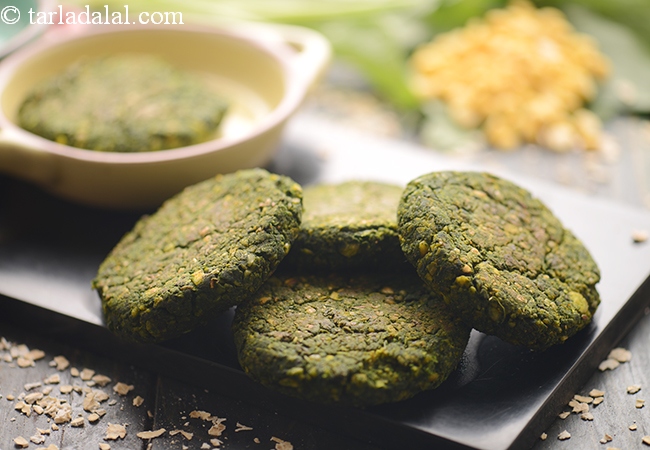 spinach and chana kebab recipe | Indian palak chana dal kebabs | healthy spinach chana dal cutlet | veg hariyali kabab |