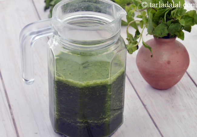 પાલક અને ફૂદીનાનું જ્યુસ | Spinach and Mint Juice ( Healthy Juice)