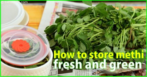 HOW TO STORE METHI FRESH AND GREEN